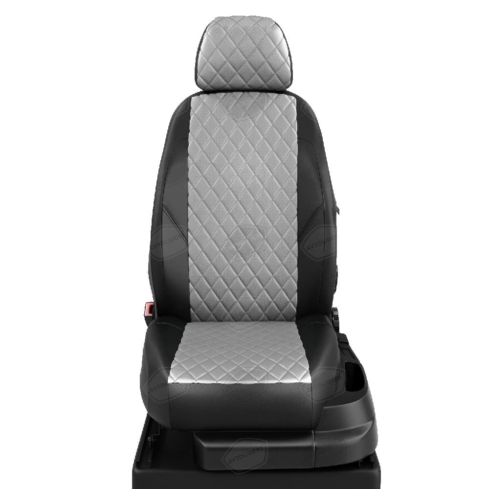 Чехлы "АвтоЛидер" для  Nissan Terrano (2014-2022) черный светло-серый № RN22-0510-0512-0302-NI19-EC07-R-sgr