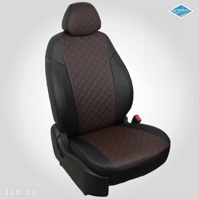 Чехлы на сиденья "Автопилот" для Chevrolet Lacetti (2013-2013) черный, темно-коричневый ромб № she-lch-lkh-chetk-r