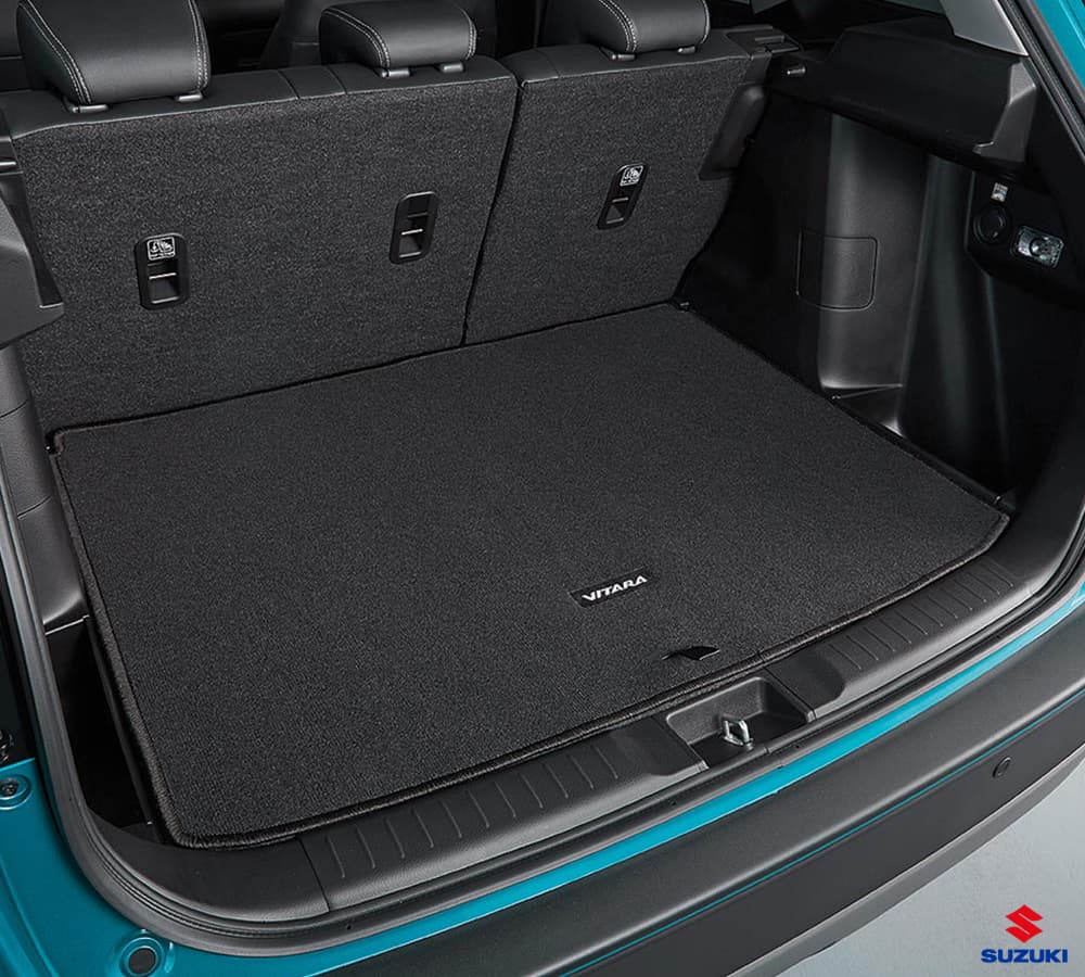 Коврик багажника текстильный «ECO» оригинальный для Suzuki Vitara (2015-2022) № 990E054P40WHT