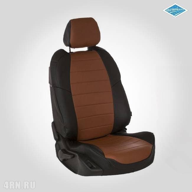 Чехлы на сиденья "Автопилот" для Lada (ВАЗ) Vesta (2015-2022) черно-коричневый № va-lv-vt-cheko-e