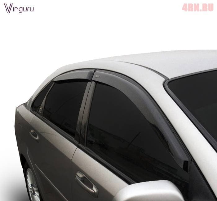 Дефлекторы боковых окон Vinguru для Chevrolet Lacetti седан (2004-2013) № AFV22504