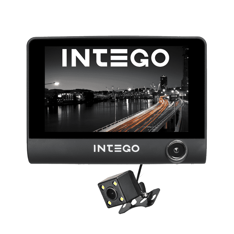 Видеорегистратор INTEGO VX-315DUAL HD,3 камеры, монитор 3,9