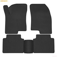 Коврики салона 3D Eva ромб резиновые для Haval Jolion 4х2 (2021-2025) с черным кантом № 9257015101