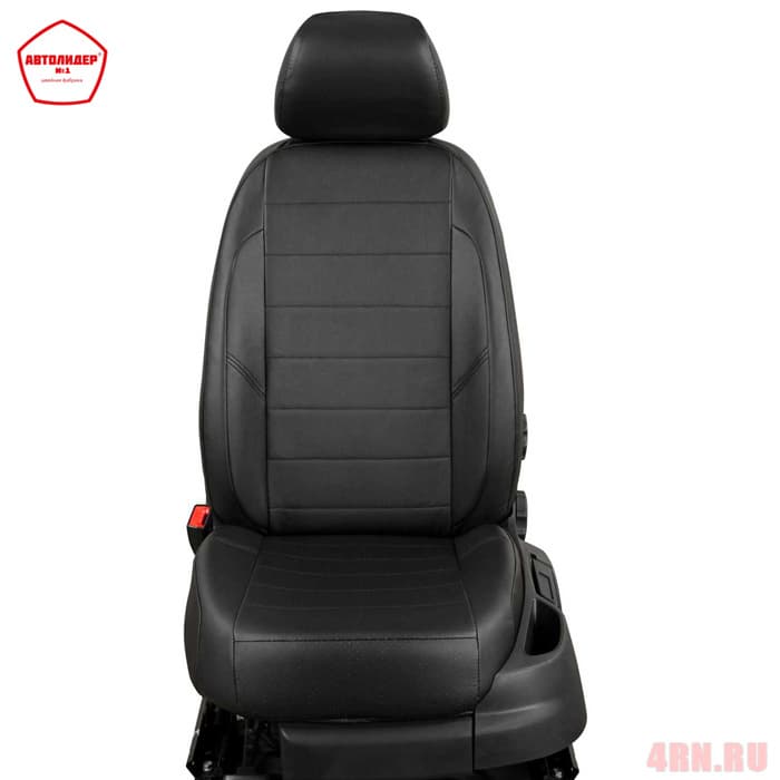Чехлы "АвтоЛидер" для Seat Leon (2013-2020) черный с перфорацией № SU36-0001-EC01