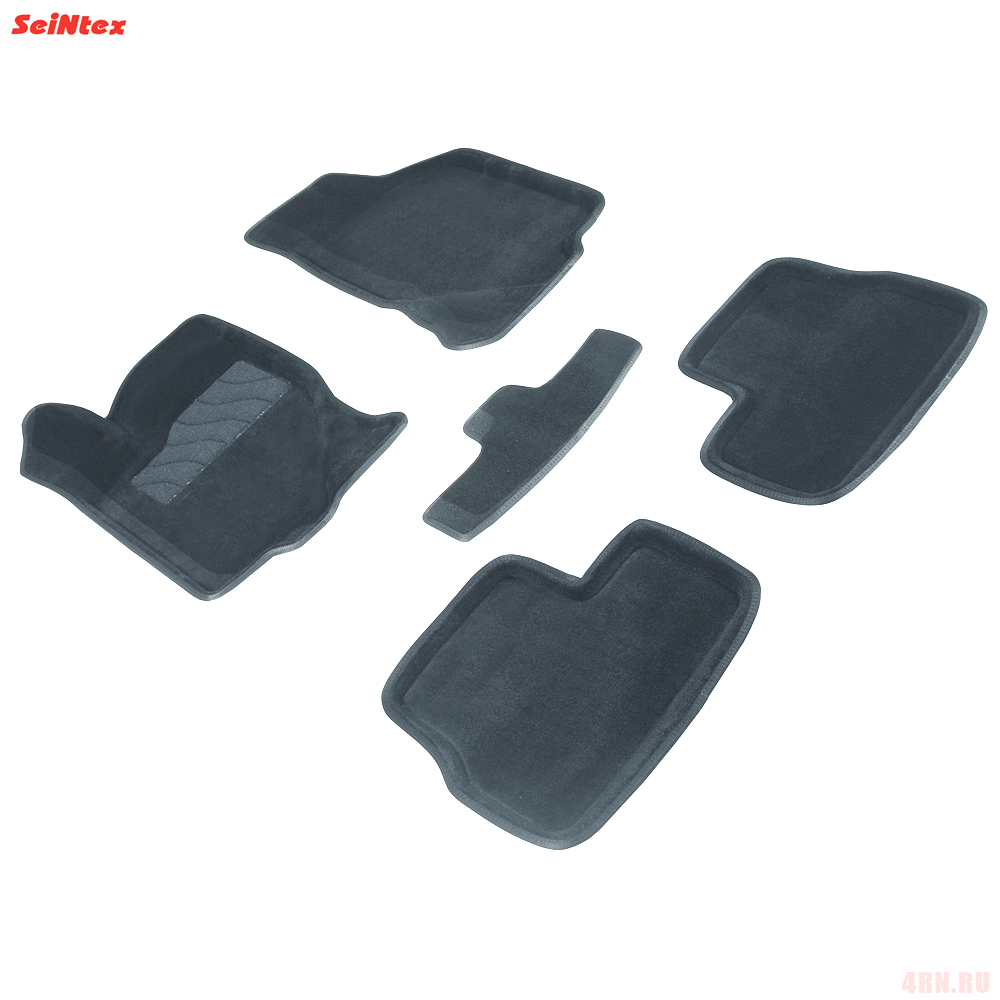 Коврики салона 3D текстильные для Datsun on-Do (2014-2020) серые № 91866