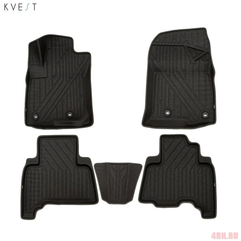 Коврики в салон 3D Kvest для Lexus GX (2013-2022) 5 шт. № KVESTLEX00004K1