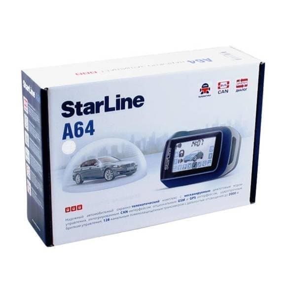 Автосигнализация StarLine без автозапуска № A64 2CAN