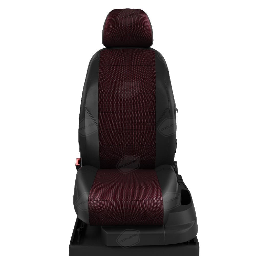 Чехлы "АвтоЛидер" для  сидений Ravon R2 (2016-2022) черно-красный № RA40-0101-CH03-0101-KK6