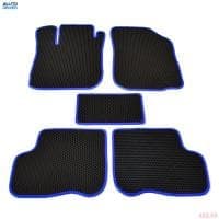 Коврики салона резиновые EVA для Lada (ВАЗ) Largus (2012-2025) соты с синим кантом № EVAS.0742.03