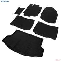 Комплект ковриков салона и багажника для Toyota RAV4 CA40 с докаткой (2013-2018) № K15706002-1