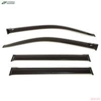 Дефлекторы боковых окон Cobra для Toyota Land Cruiser Prado 150 5-дв. (2009-2013) широкие с хромированным молдингом № TE23109CR