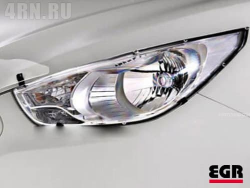 Защита фар прозрачная для Hyundai ix35 (2010-2015) № 214070