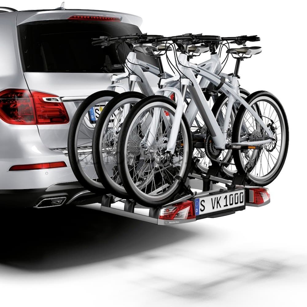 Крепление складное (ECE) на фаркоп для перевозки 3 велосипедов оригинальное Mercedes B-Class (2018-2022) № A0008900400