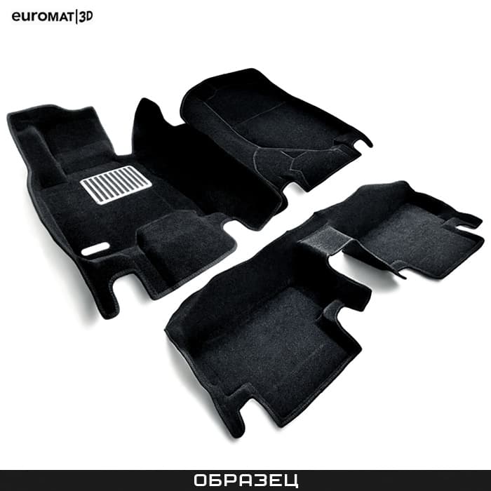Коврики салона Euromat3D 5D текстильные (с высоким бортиком) для Porsche Macan (2014-2022) № EM5D-004103