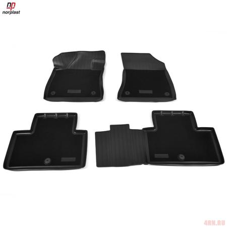Коврики салона Norplast 3D комбинированные для Infiniti QX50 (2018-2025) № NPA11-C33-700-CM