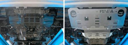 Защита радиатора и двигателя для Toyota Hilux 4WD (2015-2025) № 2333.5710.1.6