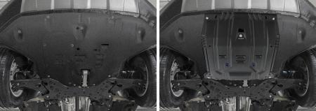 Защита двигателя и КПП для Hyundai Santa Fe (2018-2023) № 111.2375.1