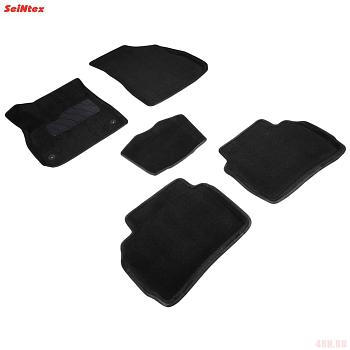 Коврики салона 3D текстильные для Chevrolet Malibu (2016-2025) серые № 89349