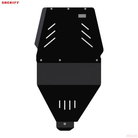 Защита коробки передач и раздаточной коробки для Nissan Pathfinder (2005-2014) № 15.0758