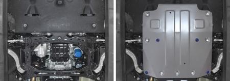 Защита двигателя для Kia Stinger 4WD (2017-2023) № 333.2841.1