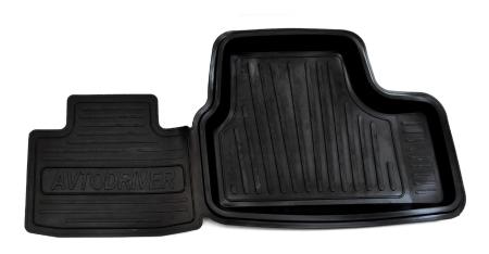 Коврики салона Avtodriver Jet резиновые для Lada (ВАЗ) Калина (2004-2013) № ADRJET003