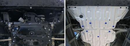 Защита двигателя для Audi A4 АКПП (2015-2025) № 333.0334.1