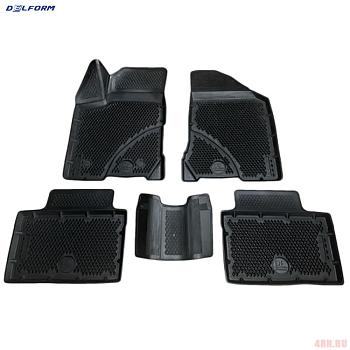 Коврики 3D салона для "Premium" ромб для Lada (ВАЗ) Vesta (2015-2025) № EVS0806-1